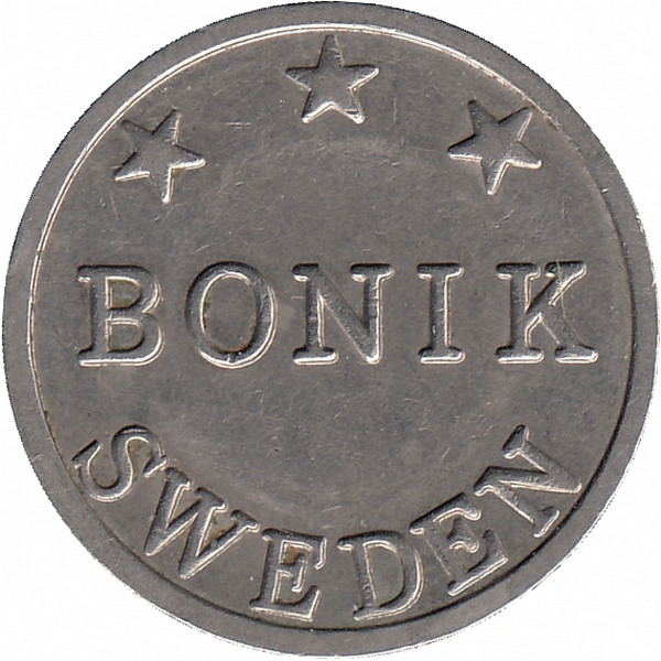 Жетон игровой «BONIK SWEDEN» (белый)