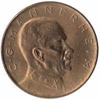 Финляндия памятный жетон банка 1965 год (тип I)