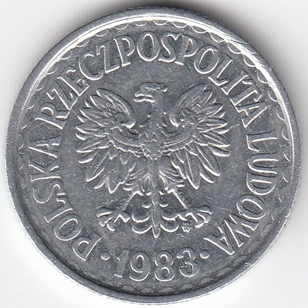Польша 1 злотый 1983 год