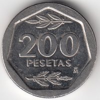 Испания 200 песет 1987 год 