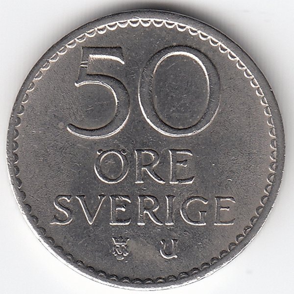 Швеция 50 эре 1971 год