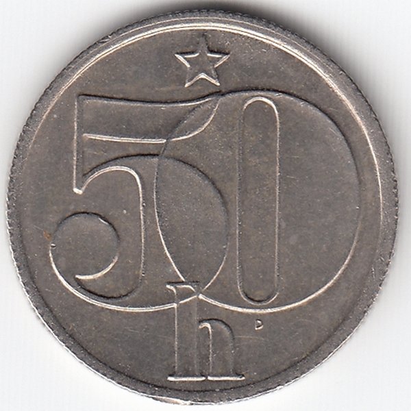 Чехословакия 50 геллеров 1984 год