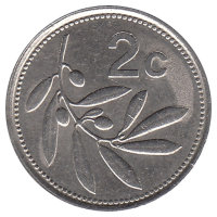 Мальта 2 цента 1991 год