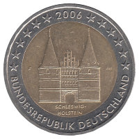 Германия 2 евро 2006 год (F)