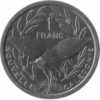 Новая Каледония 1 франк 2002 год (XF+)