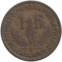 Камерун (Французский мандат) 1 франк 1924 год