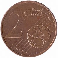 Греция 2 евроцента 2008 год
