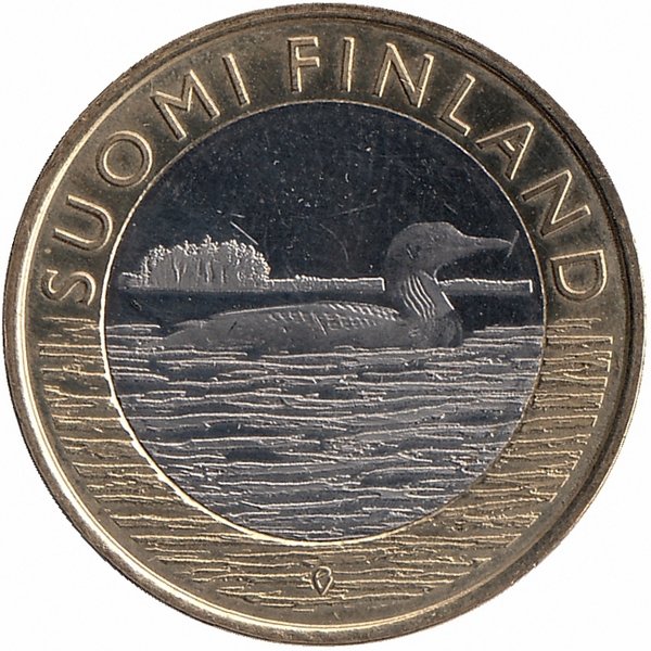 Финляндия 5 евро 2014 год