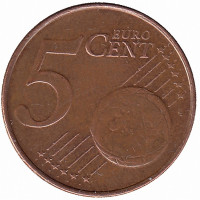 Нидерланды 5 евроцентов 2001 год