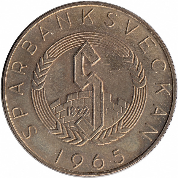 Финляндия памятный жетон банка 1965 год Маннергейм (тип II)