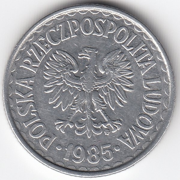 Польша 1 злотый 1985 год
