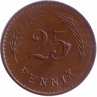 Финляндия 25 пенни 1942 год