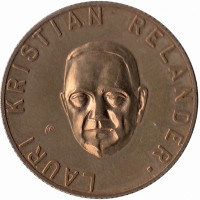 Финляндия памятный жетон банка 1961 год Реландер (тип I)