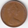 Бермудские острова 1 цент 1973 год