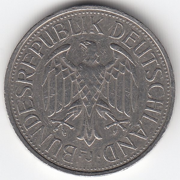 ФРГ 1 марка 1982 год (J)
