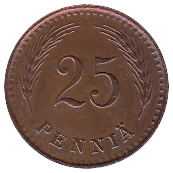 Финляндия 25 пенни 1943 год
