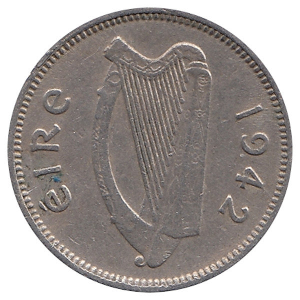 Ирландия 3 пенса 1942 год