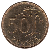 Финляндия 50 пенни 1985 год (UNC)