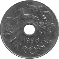 Норвегия 1 крона 1998 год