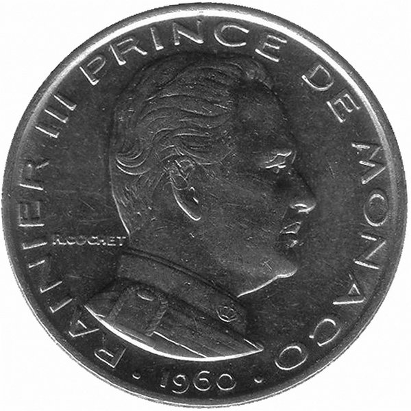 Монако 1 франк 1960 год