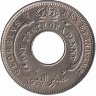 Британская Западная Африка 1/10 пенни 1928 год (без отметки монетного двора)