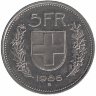Швейцария 5 франков 1986 год (aUNC)