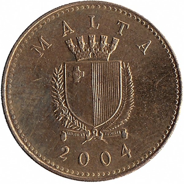 Мальта 1 цент 2004 год (aUNC)