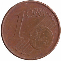 Кипр 1 евроцент 2016 год