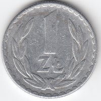 Польша 1 злотый 1975 год