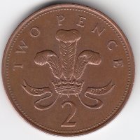 Великобритания 2 пенса 1995 год
