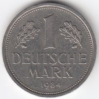 ФРГ 1 марка 1984 год (G)
