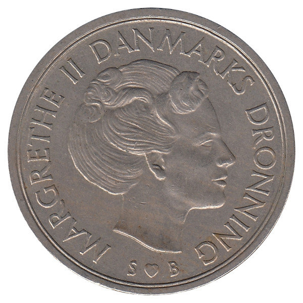 Дания 5 крон 1977 год