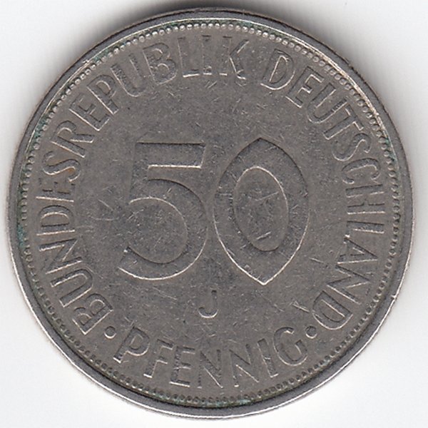 ФРГ 50 пфеннигов 1971 год (J)