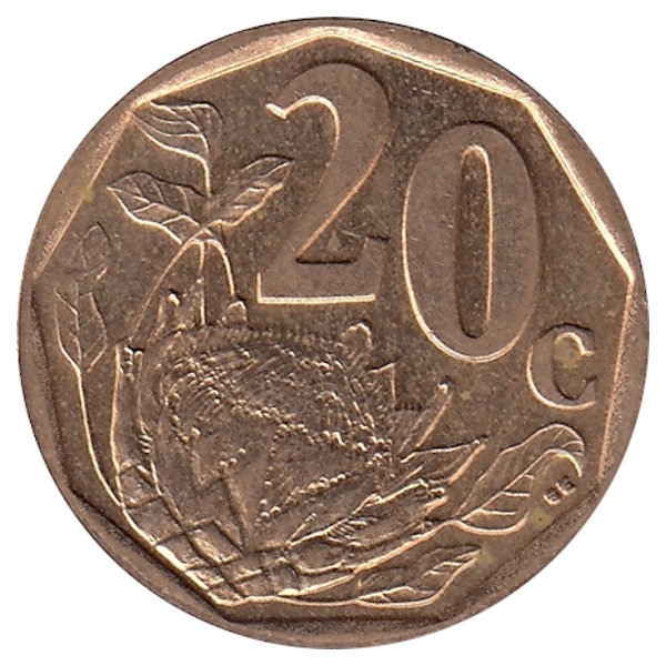ЮАР 20 центов 2006 год