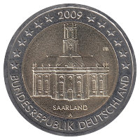 Германия 2 евро 2009 год (А) UNC