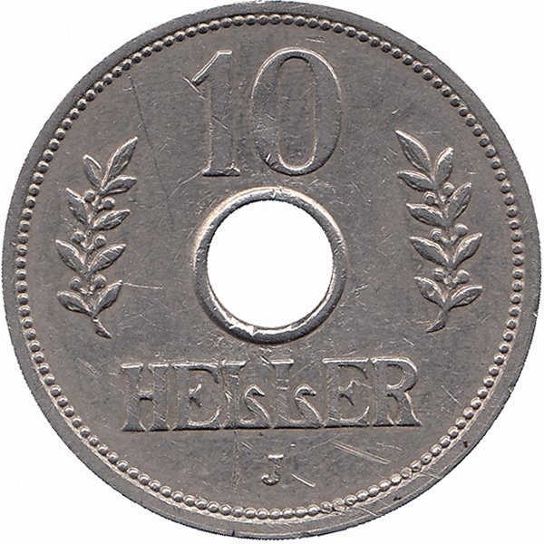 Германская Восточная Африка 10 геллеров 1914 год
