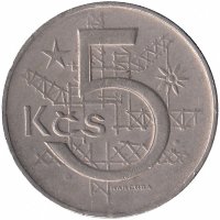 Чехословакия 5 крон 1978 год