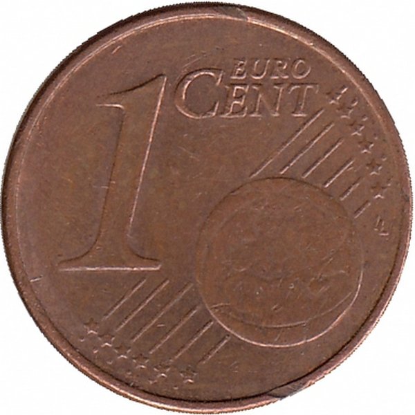 Германия 1 евроцент 2002 год (G)