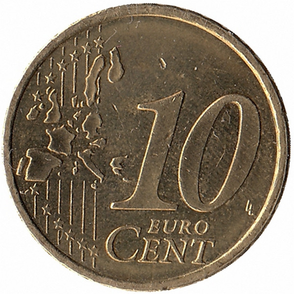 Финляндия 10 евроцентов 1999 год