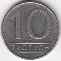 Польша 10 злотых 1988 год