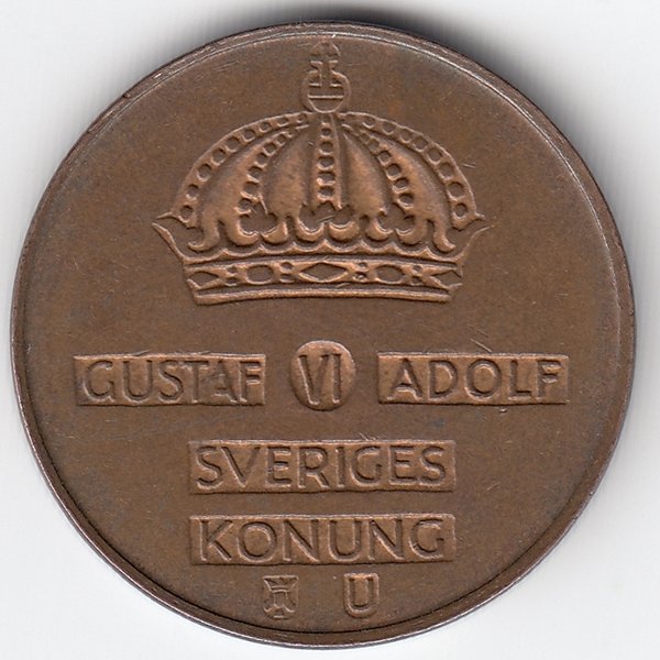 Швеция 5 эре 1964 год