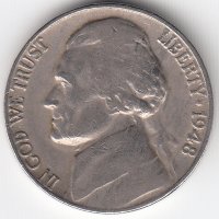 США 5 центов 1948 год (D)