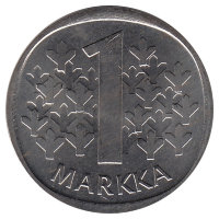 Финляндия 1 марка 1985 год (UNC)