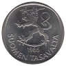 Финляндия 1 марка 1985 год (UNC)