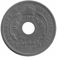 Британская Западная Африка 1 пенни 1919 год (H)
