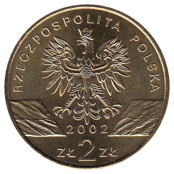 Польша 2 злотых 2002 год