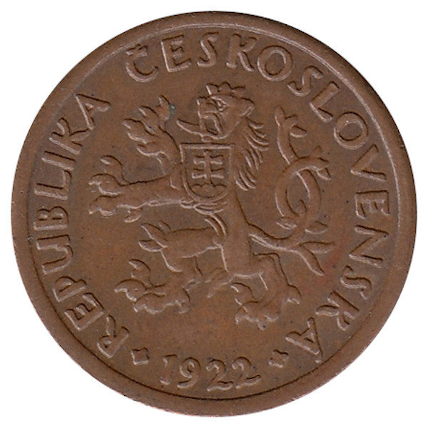 Чехословакия 10 геллеров 1922 год