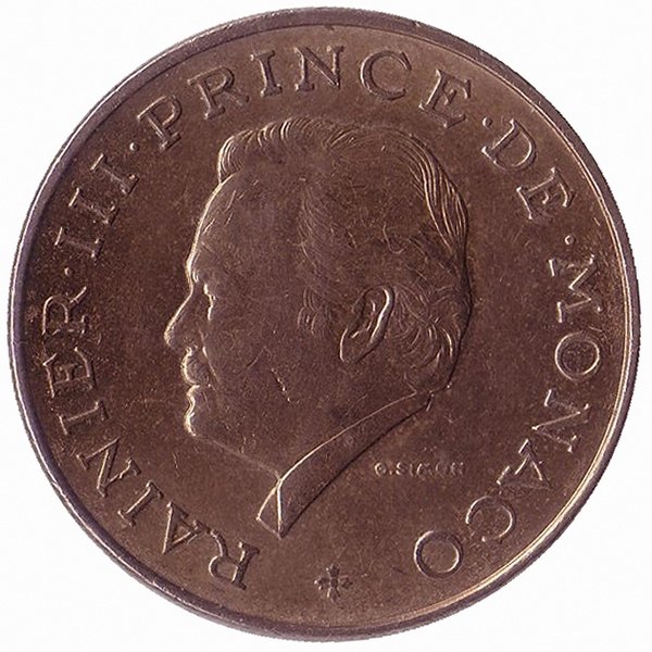 Монако 10 франков 1979 год