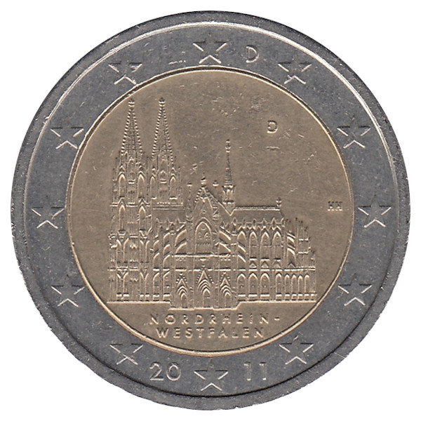 Германия 2 евро 2011 год (D)