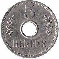 Германская Восточная Африка 5 геллеров 1914 год